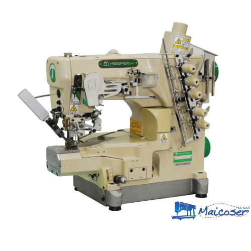 Megasew MJ2600D-MR Máquina Cuchilla Izquierda Electrónica Cama Cilíndrica